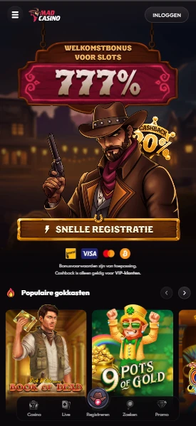 Mad Casino op een smartphone in de browser